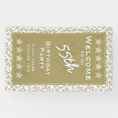 Banderoles Accueil à ma cinquante-cinquième fête (Horizontal)