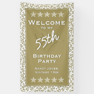 Banderoles Accueil à ma cinquante-cinquième fête