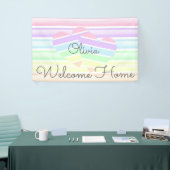 Banderoles Accueil accueil agréable arc-en-ciel strié amour c (Salon professionnel)