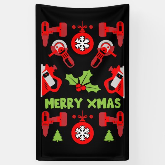 Banderoles Accueil Amélioration Cadeaux de Noël (Vertical)