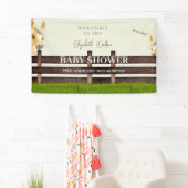 Banderoles Accueil Baby shower Cheval Cute (En situation)