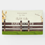 Banderoles Accueil Baby shower Cheval Cute (Horizontal)