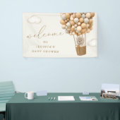 Banderoles Accueil Baby shower Ours Teddy (Salon professionnel)