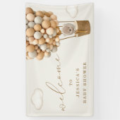 Banderoles Accueil Baby shower Ours Teddy (Vertical)