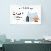 Banderoles Accueil bleu simple de fête d'anniversaire de (Salon professionnel)