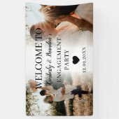 Banderoles Accueil Collage photo personnalisé de la partie En (Vertical)