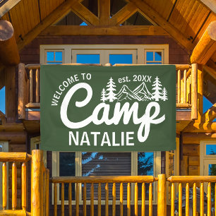 Banderoles Accueil Cool du Camp Bachelorette personnalisé