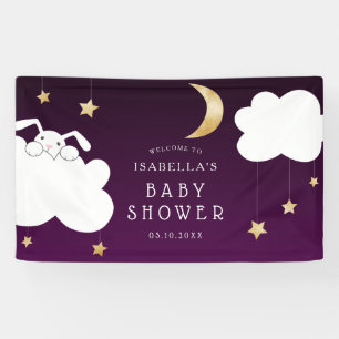 Banderoles Accueil de baby shower de lapin de berceuse