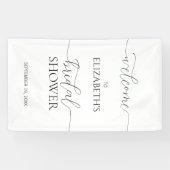 Banderoles Accueil de Fête des mariées de script minimal simp (Horizontal)