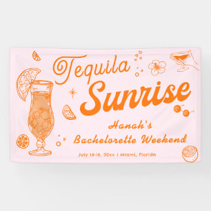 Banderoles Accueil de Tequila Sunrise Bachelorette