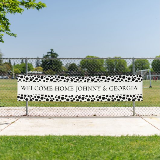 Banderoles Accueil Décoration murale sur mesure imprimée (En situation)