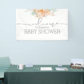 Banderoles Accueil du Baby shower de fleurs douces (Salon professionnel)