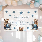 Banderoles Accueil du Baby shower de l'avion Teddy Bear