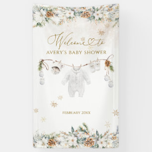Banderoles Accueil du Baby shower de ligne de froid