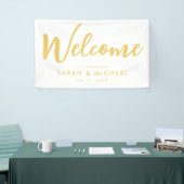 Banderoles Accueil élégant du Mariage de script (Salon professionnel)