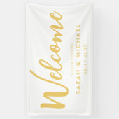 Banderoles Accueil élégant du Mariage de script (Vertical)