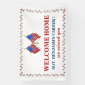 Banderoles Accueil États-Unis Drapeau Militaire Marine (Verticale)