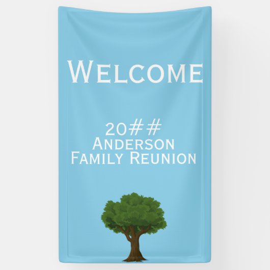 Banderoles Accueil familial (Vertical)