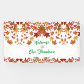 Banderoles Accueil Ferme Automne Couleurs Maple Leaf Automne (Horizontal)