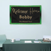 Banderoles Accueil Gold Confetti, Vert clair (Salon professionnel)