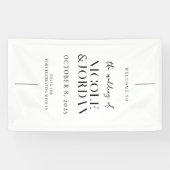 Banderoles Accueil Mariage moderne simple et chic (Horizontal)