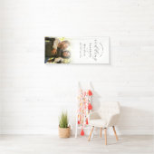 Banderoles Accueil Mariage photo minimaliste et élégant (En situation)