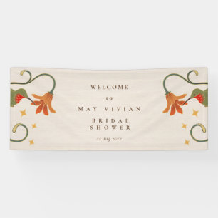 Banderoles Accueil Mariage Vintage Faecore Floral Tea Party