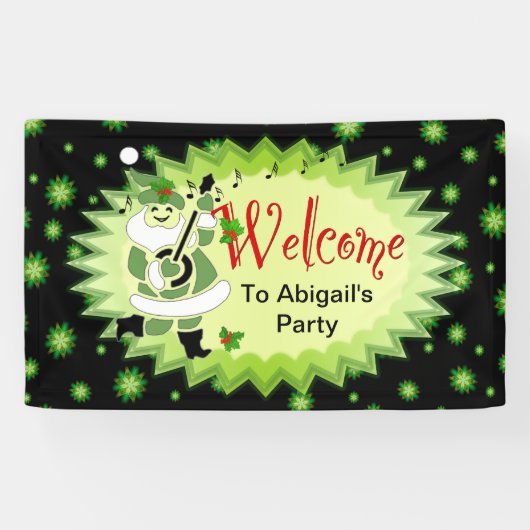 Banderoles Accueil mignon d'Elf à la soirée pyjamas de (Horizontal)