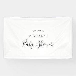 Banderoles Accueil minimaliste du Baby shower