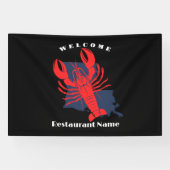 Banderoles Accueil moderne écrevisse rouge Louisiane nom pers (Horizontal)