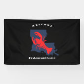 Banderoles Accueil moderne écrevisse rouge Louisiane nom pers (Horizontal)