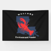 Banderoles Accueil moderne écrevisse rouge Louisiane nom pers (Horizontal)
