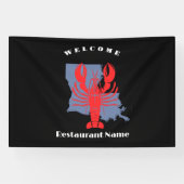 Banderoles Accueil moderne écrevisse rouge Louisiane nom pers (Horizontal)