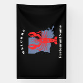 Banderoles Accueil moderne écrevisse rouge Louisiane nom pers (Verticale)