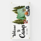 Banderoles Accueil personnalisé du camp (Verticale)