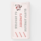 Banderoles Accueil pour l'anniversaire de les années 50 vinta (Verticale)