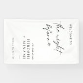 Banderoles Accueil Simple À La Nuit Avant (Horizontal)