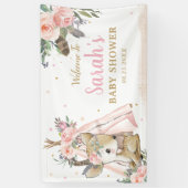 Banderoles Accueil Tribal de Cerf Boho en bois mignon Context (Vertical)