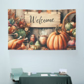 Banderoles Action de grâces/Automne/Automne/Vintage (Salon professionnel)