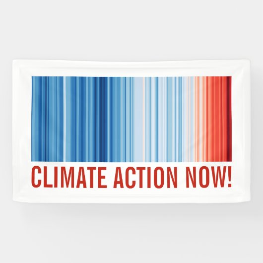 Banderoles Action sur le changement climatique maintenant ! R (Horizontal)
