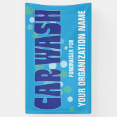 Banderoles Activité de collecte de fonds de lavage de voiture (Vertical)