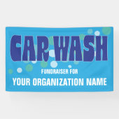 Banderoles Activité de collecte de fonds de lavage de voiture (Horizontal)