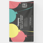 Banderoles Activité du planificateur d'événements de fête (Vertical)