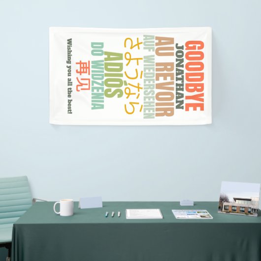 Banderoles Adieu Adieu (Salon professionnel)