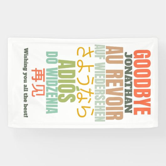 Banderoles Adieu Adieu (Horizontal)