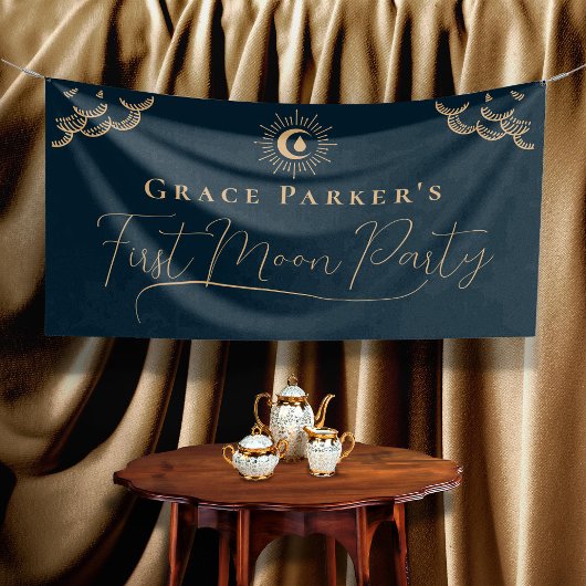 Banderoles Ado Fille Céleste Bleu Première Lune