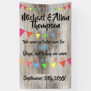 Banderoles Adoption de coutume de signe d'accueil