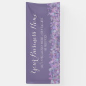 Banderoles Affaires pourpres de confettis (Vertical)