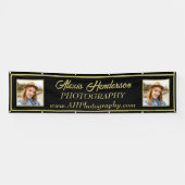 Banderoles Affichage Booth Photo/Logo Jaune Et Noir (Horizontal)