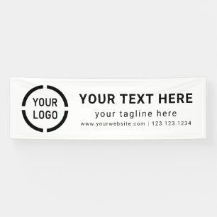 Banderoles Affichage des événements du logo de la société per